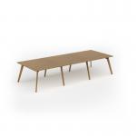 Unity worktable 3600w x 1400d with 4x solid oak legs, top in oak UDW3614-O