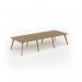 Unity worktable 3600w x 1400d with 4x solid oak legs, top in oak UDW3614-O