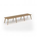 Unity worktable 4200w x 1000d with 4x solid oak legs, top in oak UDW4210-O