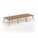 Unity worktable 4200w x 1600d with 4x solid oak legs, top in oak UDW4216-O