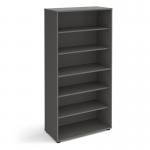 Universal bookcase 1715mm high with shelves - grey