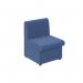 Una single modular upholstered seat in Cobalt Blue UNA50001-CB