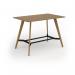 Unity poseur height worktable 1600w x 1000d with 4x solid oak legs, top in oak UPR1610-O