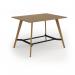 Unity poseur height worktable 1600w x 1200d with 4x solid oak legs, top in oak UPR1612-O