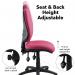 Vantage 100 2 lever PCB operators chair with no arms - burgundy V100-00-BU