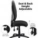 Vantage 100 2 lever PCB operators chair with no arms - black V100-00-K