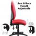 Vantage 100 2 lever PCB operators chair with no arms - red V100-00-R