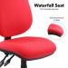 Vantage 100 2 lever PCB operators chair with no arms - red V100-00-R