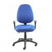 Vantage 100 2 lever PCB operators chair with fixed arms - blue V101-00-B