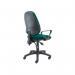 Vantage 100 2 lever PCB operators chair with fixed arms - Forest Green V101-00-FG