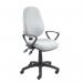 Vantage 100 2 lever PCB operators chair with fixed arms - grey V101-00-G