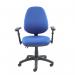 Vantage 100 2 lever PCB operators chair with adjustable arms - blue V102-00-B