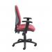 Vantage 100 2 lever PCB operators chair with adjustable arms - burgundy V102-00-BU