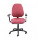 Vantage 100 2 lever PCB operators chair with adjustable arms - burgundy V102-00-BU