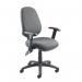 Vantage 100 2 lever PCB operators chair with adjustable arms - charcoal V102-00-C