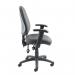 Vantage 100 2 lever PCB operators chair with adjustable arms - charcoal V102-00-C