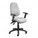 Vantage 100 2 lever PCB operators chair with adjustable arms - grey V102-00-G