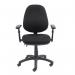 Vantage 100 2 lever PCB operators chair with adjustable arms - black V102-00-K