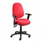 Vantage 100 2 lever PCB operators chair with adjustable arms - red V102-00-R