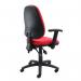 Vantage 100 2 lever PCB operators chair with adjustable arms - red V102-00-R