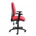 Vantage 100 2 lever PCB operators chair with adjustable arms - red V102-00-R