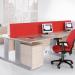 Vivo straight desk 1200mm x 800mm - silver frame, Kendal Oak top V12-S-KO