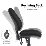 Vantage 200 3 lever asynchro operators chair with no arms - Forest Green V200-00-FG
