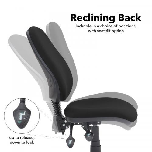 Vantage 200 3 lever asynchro operators chair with no arms - Forest Green V200-00-FG