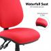 Vantage 200 3 lever asynchro operators chair with no arms - red V200-00-R