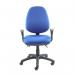 Vantage 200 3 lever asynchro operators chair with fixed arms - blue V201-00-B