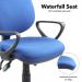 Vantage 200 3 lever asynchro operators chair with fixed arms - blue V201-00-B