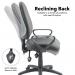 Vantage 200 3 lever asynchro operators chair with fixed arms - charcoal V201-00-C