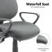 Vantage 200 3 lever asynchro operators chair with fixed arms - charcoal V201-00-C