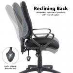 Vantage 200 3 lever asynchro operators chair with fixed arms - Forest Green V201-00-FG