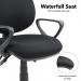 Vantage 200 3 lever asynchro operators chair with fixed arms - Forest Green V201-00-FG
