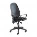 Vantage 200 3 lever asynchro operators chair with fixed arms - black V201-00-K