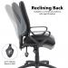 Vantage 200 3 lever asynchro operators chair with fixed arms - black V201-00-K