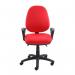 Vantage 200 3 lever asynchro operators chair with fixed arms - red V201-00-R