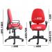 Vantage 200 3 lever asynchro operators chair with fixed arms - red V201-00-R
