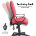 Vantage 200 3 lever asynchro operators chair with fixed arms - red V201-00-R