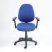 Vantage 200 3 lever asynchro operators chair with adjustable arms - blue V202-00-B