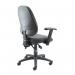 Vantage 200 3 lever asynchro operators chair with adjustable arms - charcoal V202-00-C