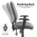 Vantage 200 3 lever asynchro operators chair with adjustable arms - charcoal V202-00-C