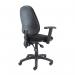 Vantage 200 3 lever asynchro operators chair with adjustable arms - black V202-00-K