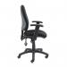 Vantage 200 3 lever asynchro operators chair with adjustable arms - black V202-00-K