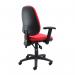 Vantage 200 3 lever asynchro operators chair with adjustable arms - red V202-00-R