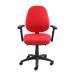 Vantage 200 3 lever asynchro operators chair with adjustable arms - red V202-00-R