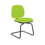 Jota fabric visitors chair with no arms - Madura Green