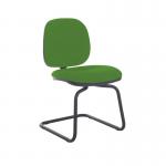 Jota fabric visitors chair with no arms - Lombok Green