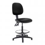 Jota draughtsmans chair with no arms - Nero Black vinyl VD20-000-00110